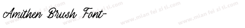 Amithen Brush Font字体转换